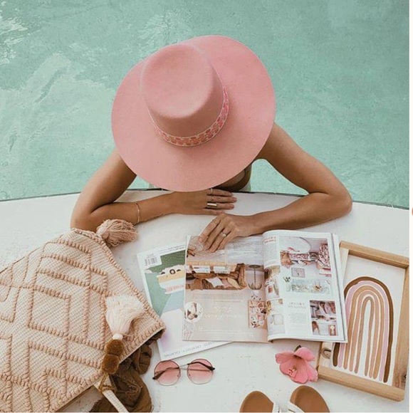 Lack Of Color Accessories - Lack Of Color Sierra Rose Boater Hat